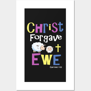 Christian Gifts for Kids - Christ Forgave Ewe Posters and Art